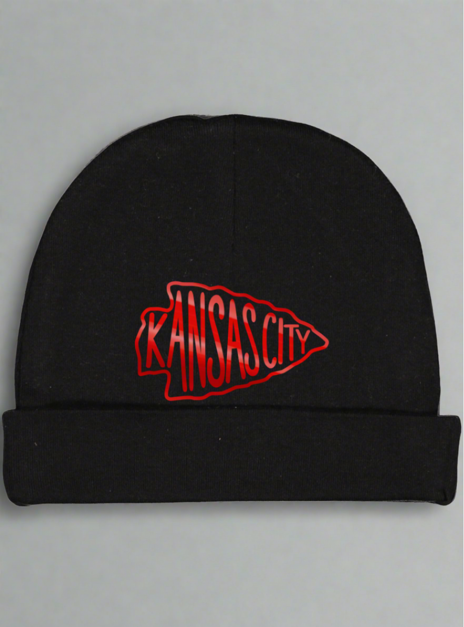 Classic Arrowhead KC Football | Baby Beanie / Hat