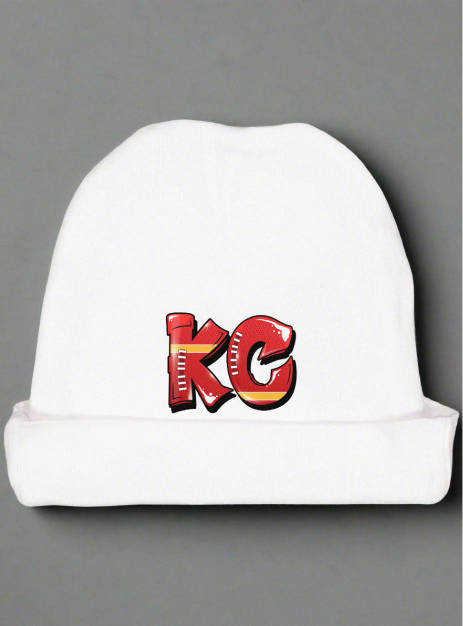 Graffiti KC Football | Grey Baby Beanie / Hat