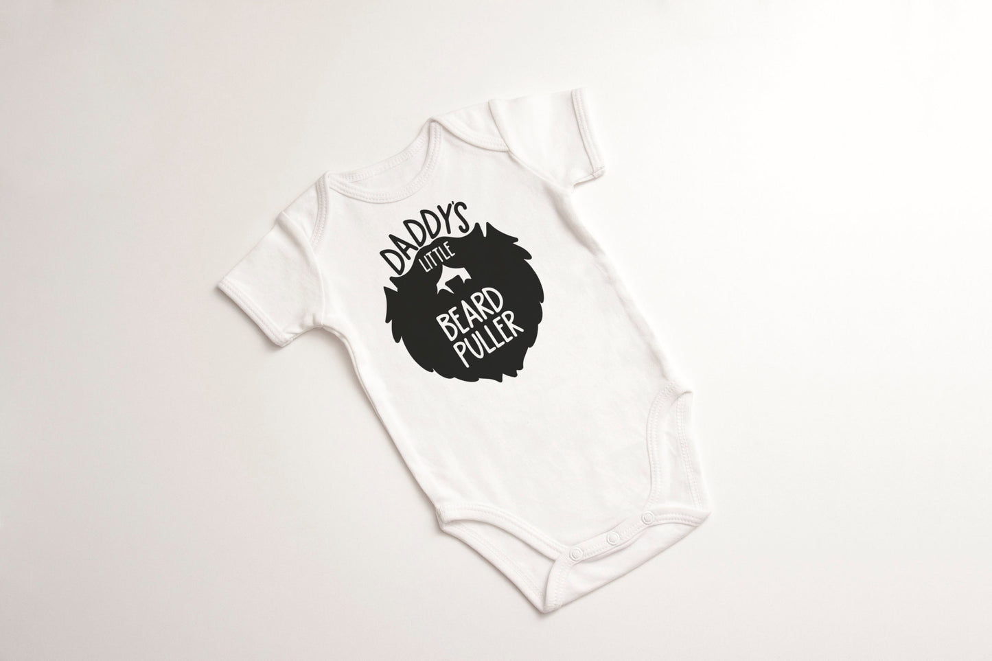 Daddy's Little Beard Puller | Gerber ONESIE® brand 0-3, 6-9 & 3-6 months funny onesie baby shower gift bodysuit Father's Day