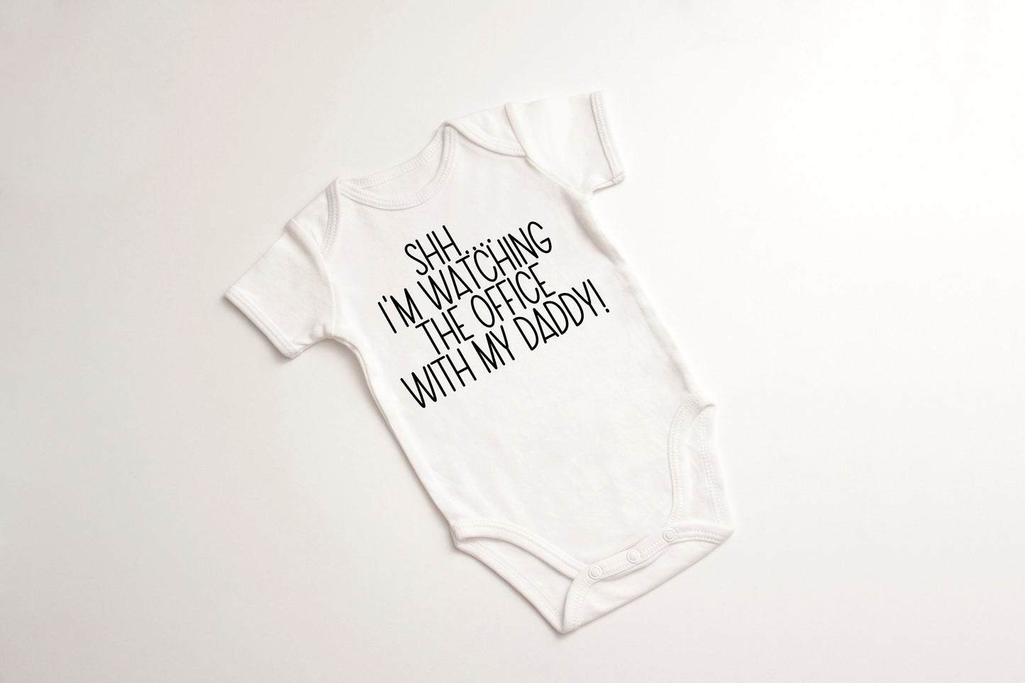 CUSTOM! shh I'm watching with my ___ 0-3 6-9 & 3-6 months funny Gerber ONESIE® brand Personalized Baby Shower Gift