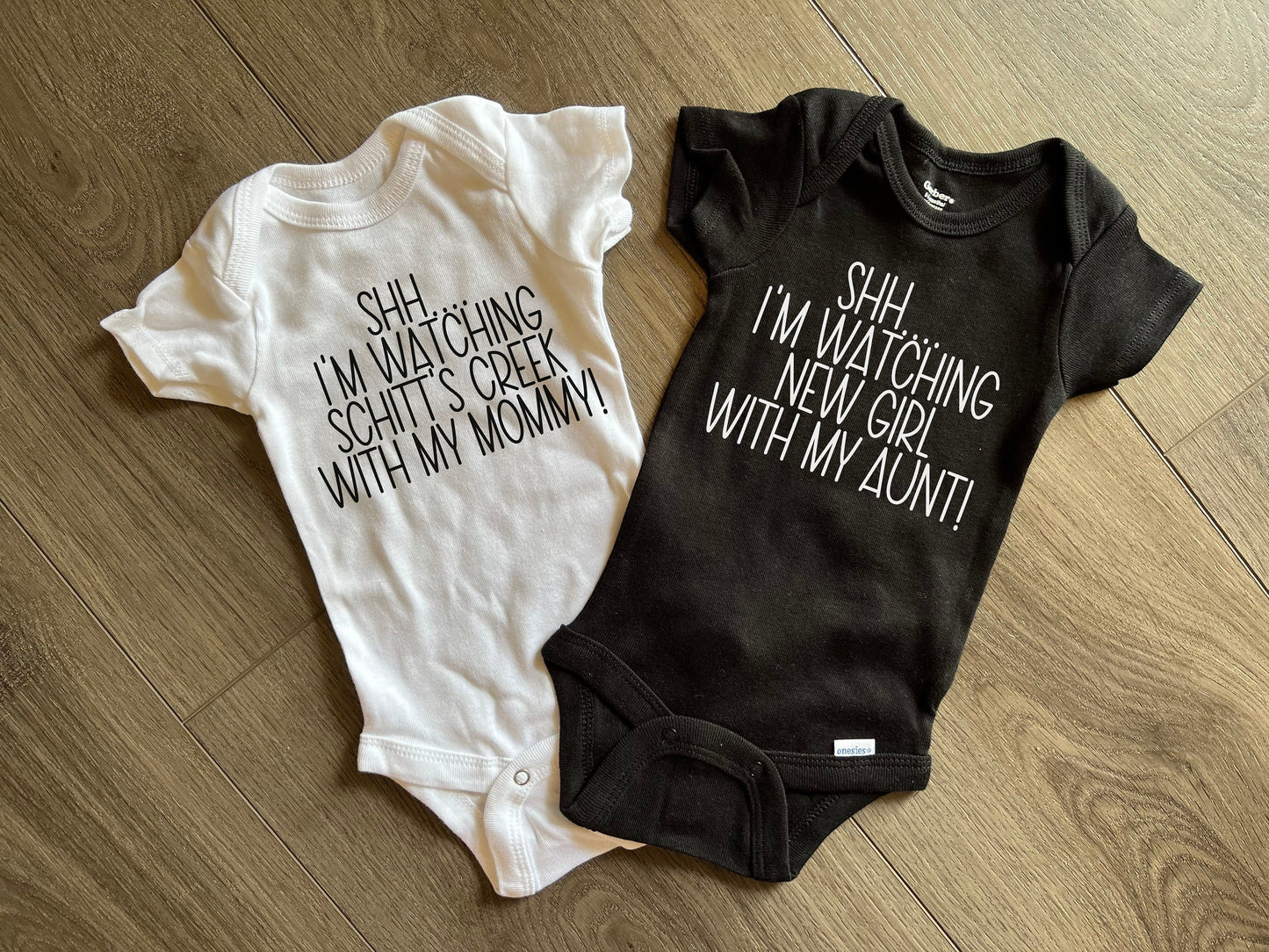 CUSTOM! shh I'm watching with my ___ 0-3 6-9 & 3-6 months funny Gerber ONESIE® brand Personalized Baby Shower Gift