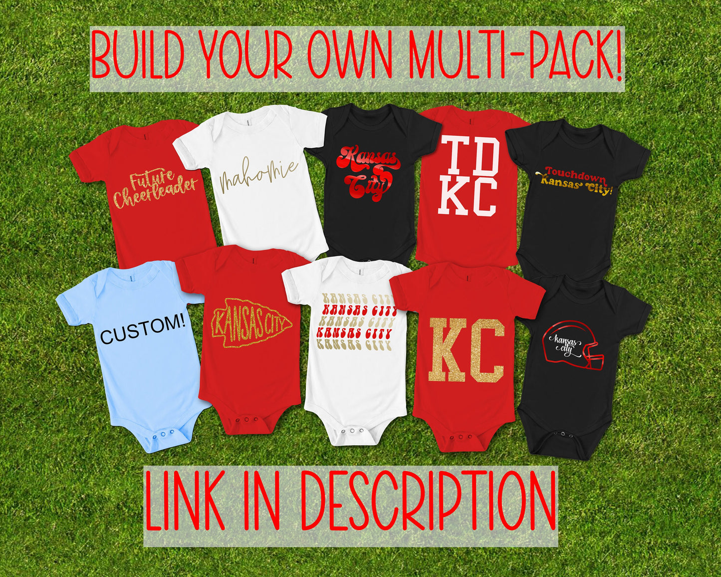 Toddler Youth Kansas City Cursive Heart | Black Sweatshirt Long & Short Sleeve T-Shirt | Perfect for Game Day! Super Soft! Made here in KC!