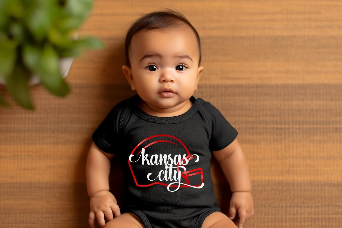 MADE IN KC Helmet Kansas City Arrowhead Gerber onesie® brand unisex baby bodysuit