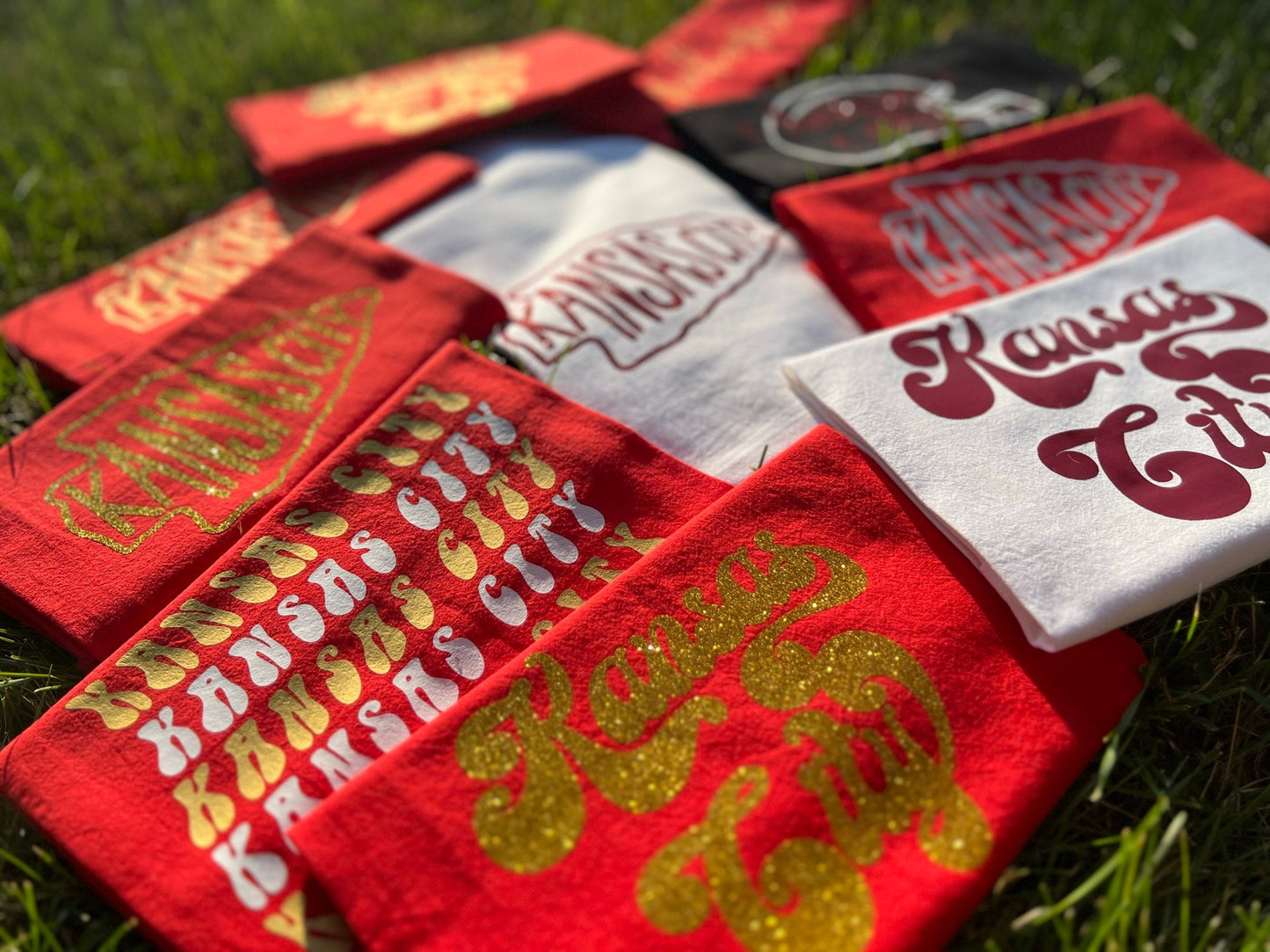 MADE IN KC! Retro Kansas City Kitchen Towel - Perfect for game day! Housewarming Gift - Football at Arrowhead - First Apartment/House