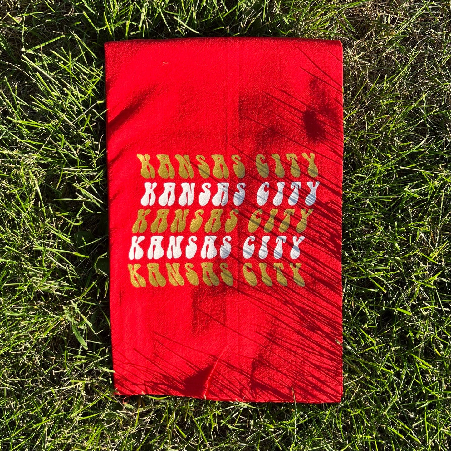 MADE IN KC! Retro Kansas City Kitchen Towel - Perfect for game day! Housewarming Gift - Football at Arrowhead - First Apartment/House