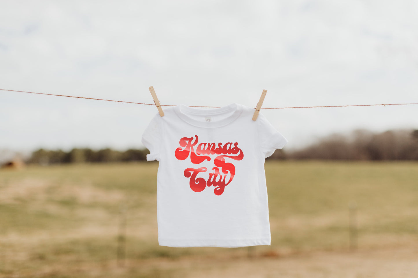 MADE IN KC! Toddler Retro Kansas City Red Gold White Black Long & Short Sleeve T-Shirt | Perfect for Game Day! | Soft!