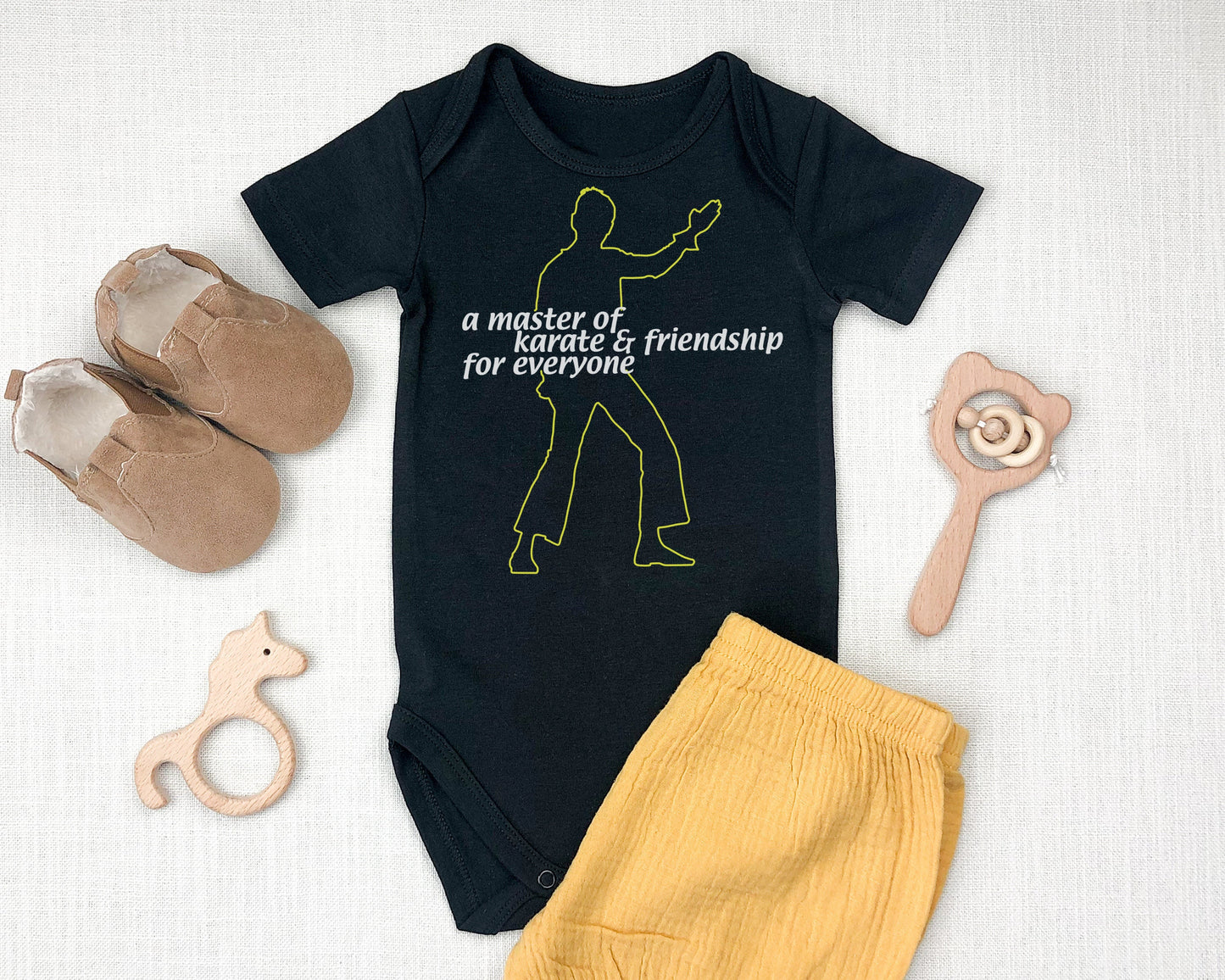 Always Sunny in Philadelphia | Dayman | Unisex ONESIE® brand baby shower bodysuit | Nightman Cometh | Day Man Master of Friendship & Karate