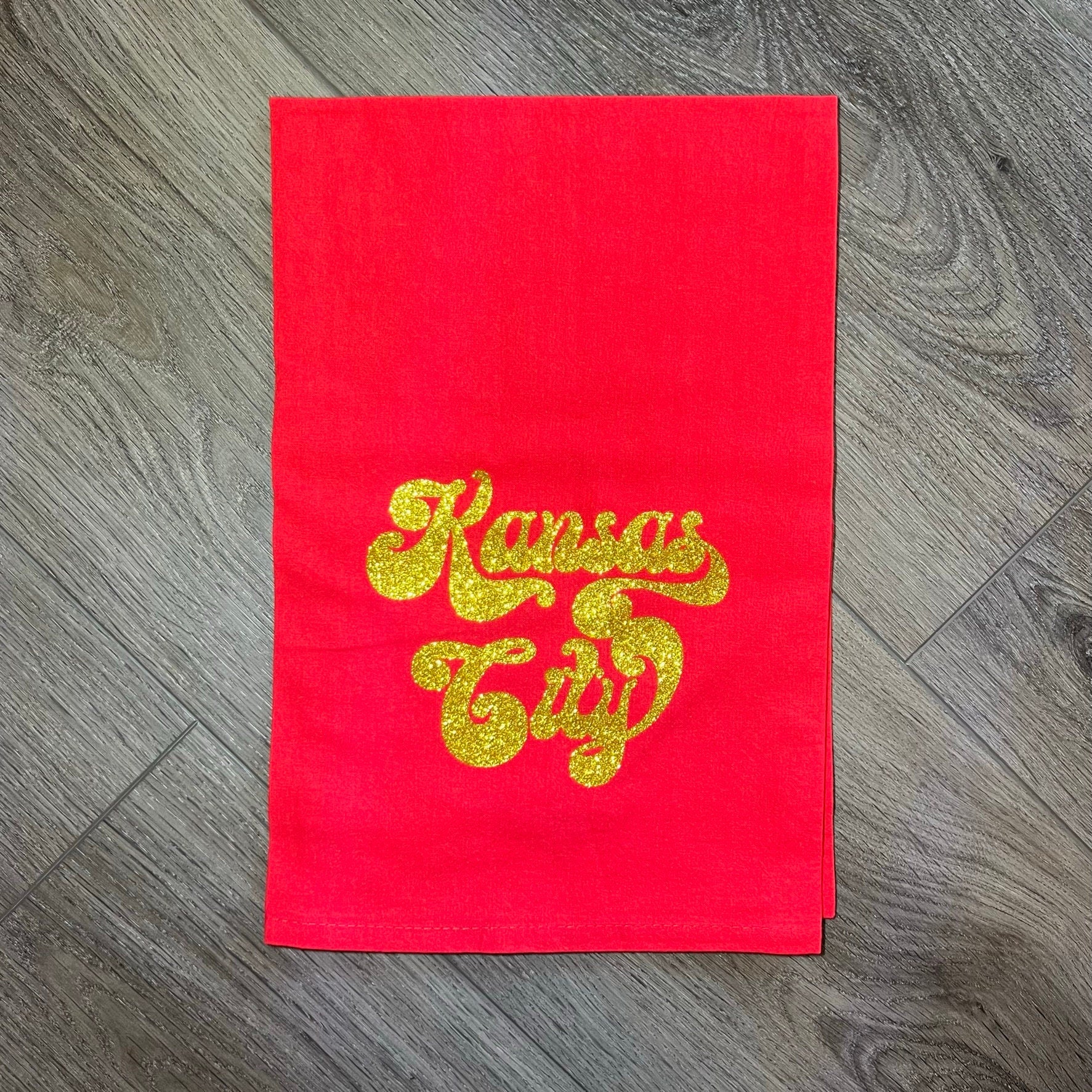 MADE IN KC Kansas City Kitchen Towel - Perfect for game day! Housewarming Gift - Football at Arrowhead - First Home / Apartment