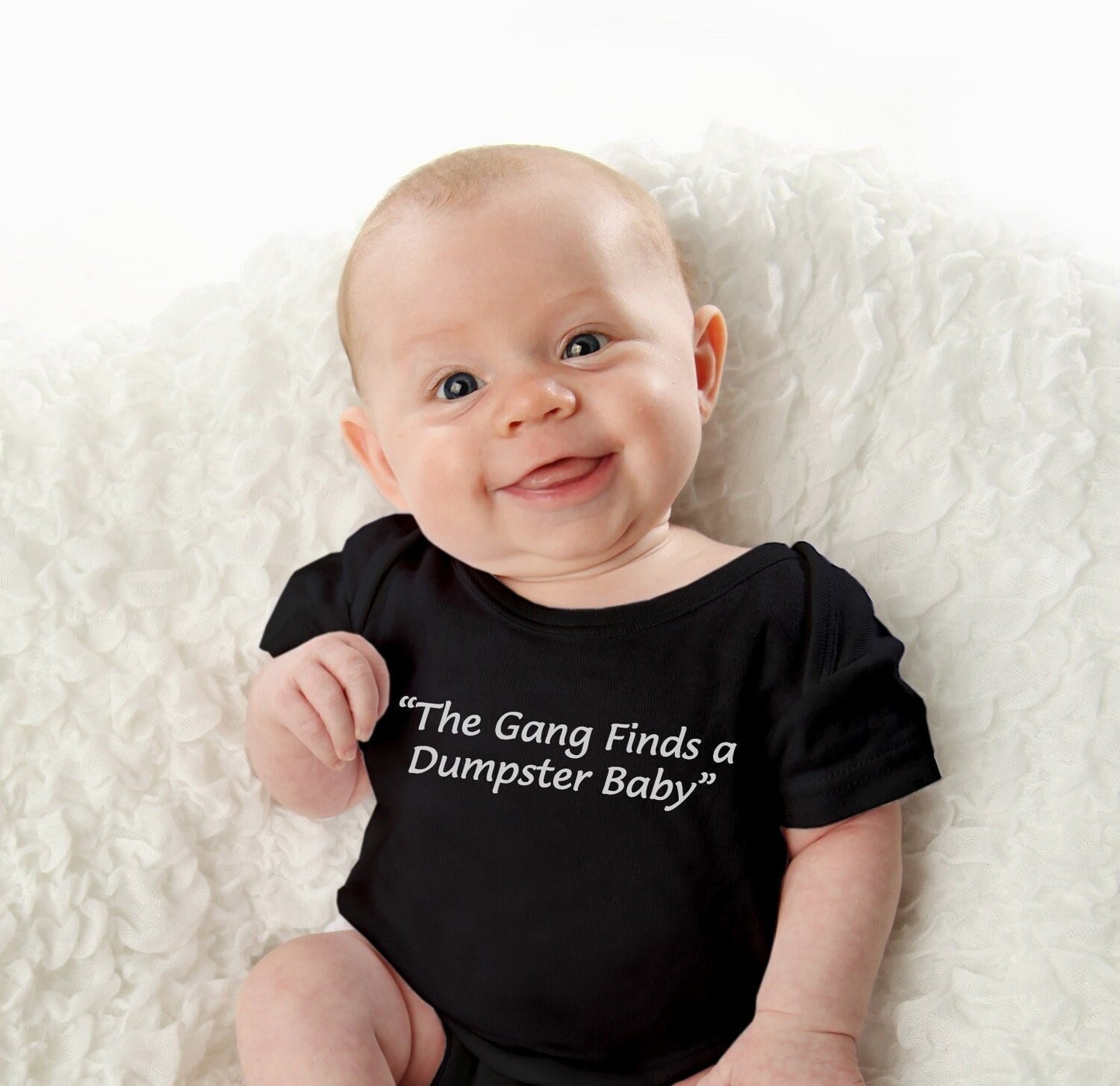 Always Sunny in Philadelphia Unisex Gerber ONESIE® brand the gang finds a dumpster baby DB sunny gift funny baby shower bodysuit
