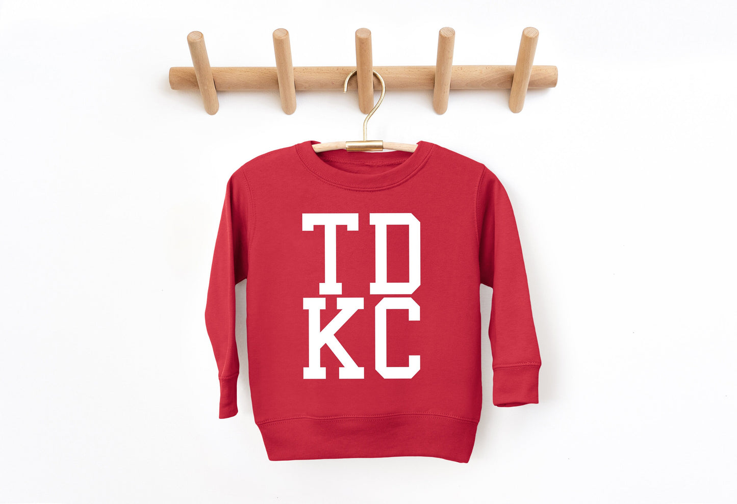 MADE In KC TDKC Kansas City Toddler Tee | Perfect for Game Day! | Super Soft! Red Black White Sweatshirt Long & Short Sleeve T-Shirt T td kc