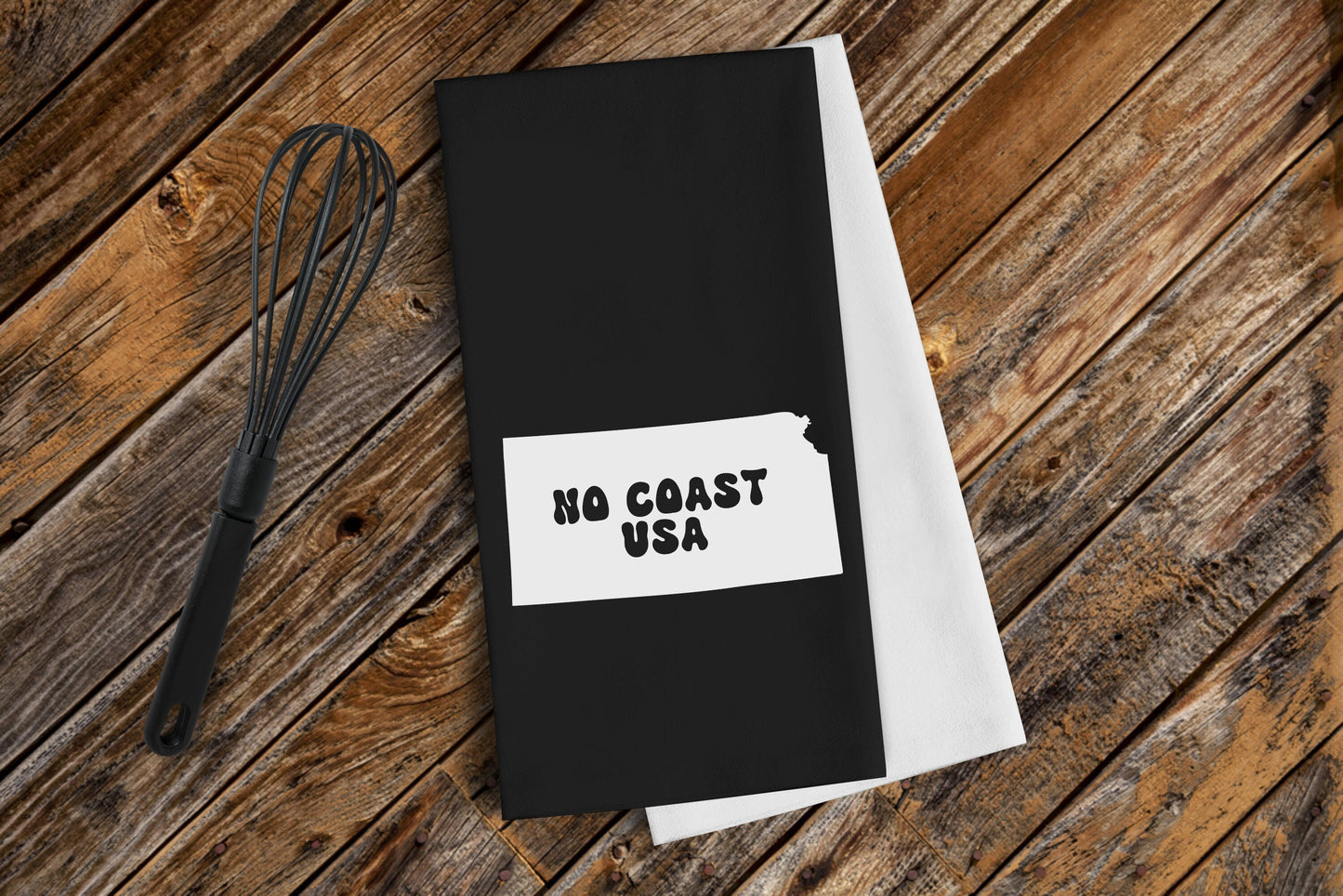 No Coast USA Kitchen Towel - Perfect Housewarming Gift - Kansas - First Apartment/House MADE in KC!