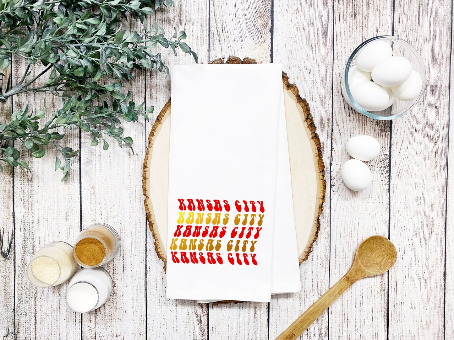 MADE IN KC! Retro Kansas City Kitchen Towel - Perfect for game day! Housewarming Gift - Football at Arrowhead - First Apartment/House