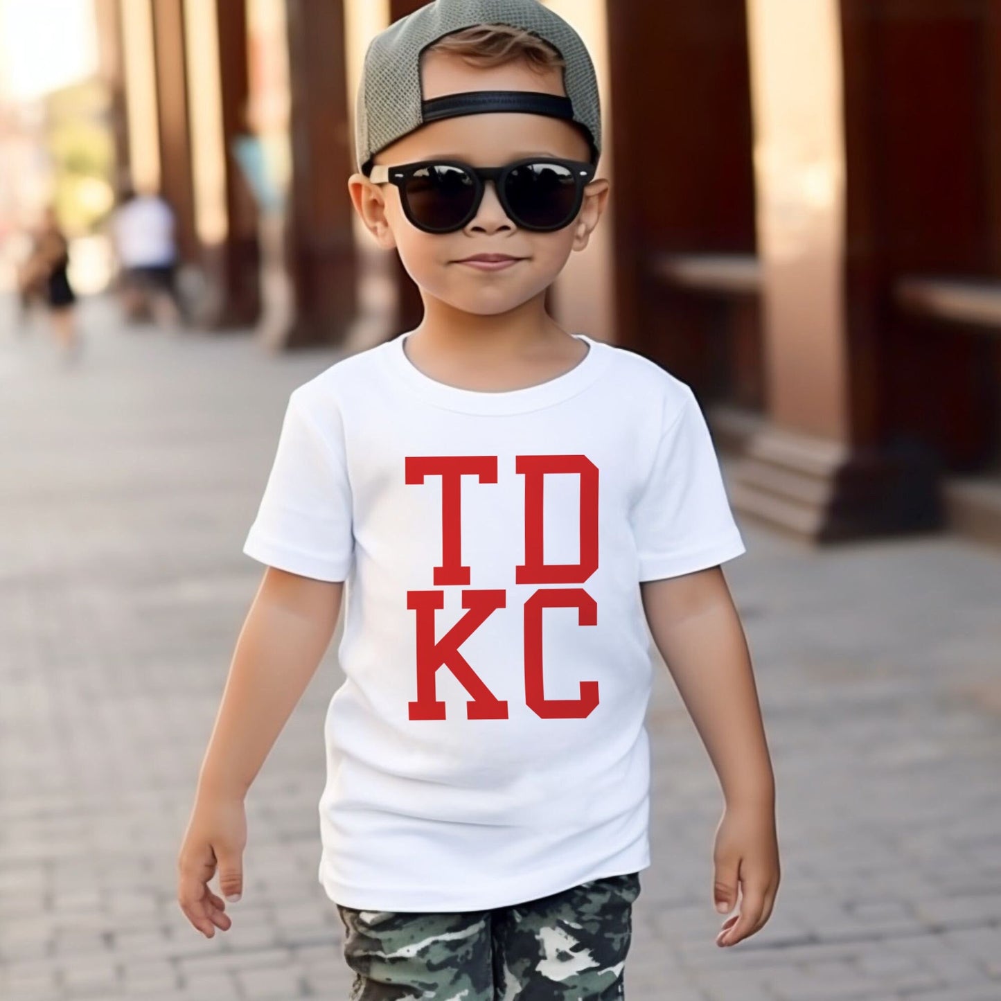 MADE In KC TDKC Kansas City Toddler Tee | Perfect for Game Day! | Super Soft! Red Black White Sweatshirt Long & Short Sleeve T-Shirt T td kc