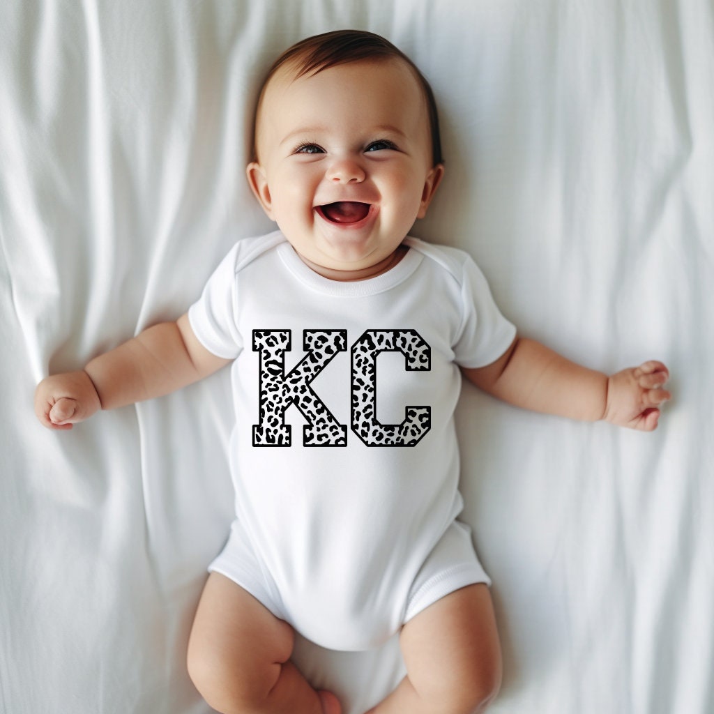 Big Leopard KC | Gerber onesie® brand unisex infant bodysuit | Kansas City | Football at Arrowhead | Made here in KC! | Baby Shower Gift
