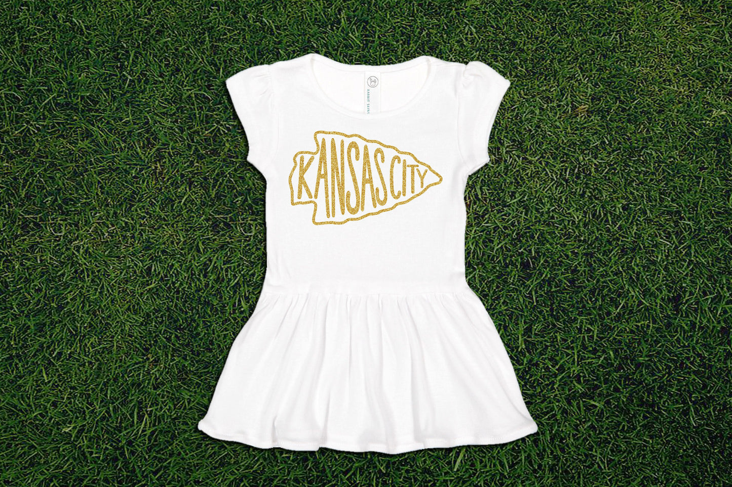 Kansas City Arrowhead Baby Infant Dress | shower gift bodysuit Football | Made here in KC!