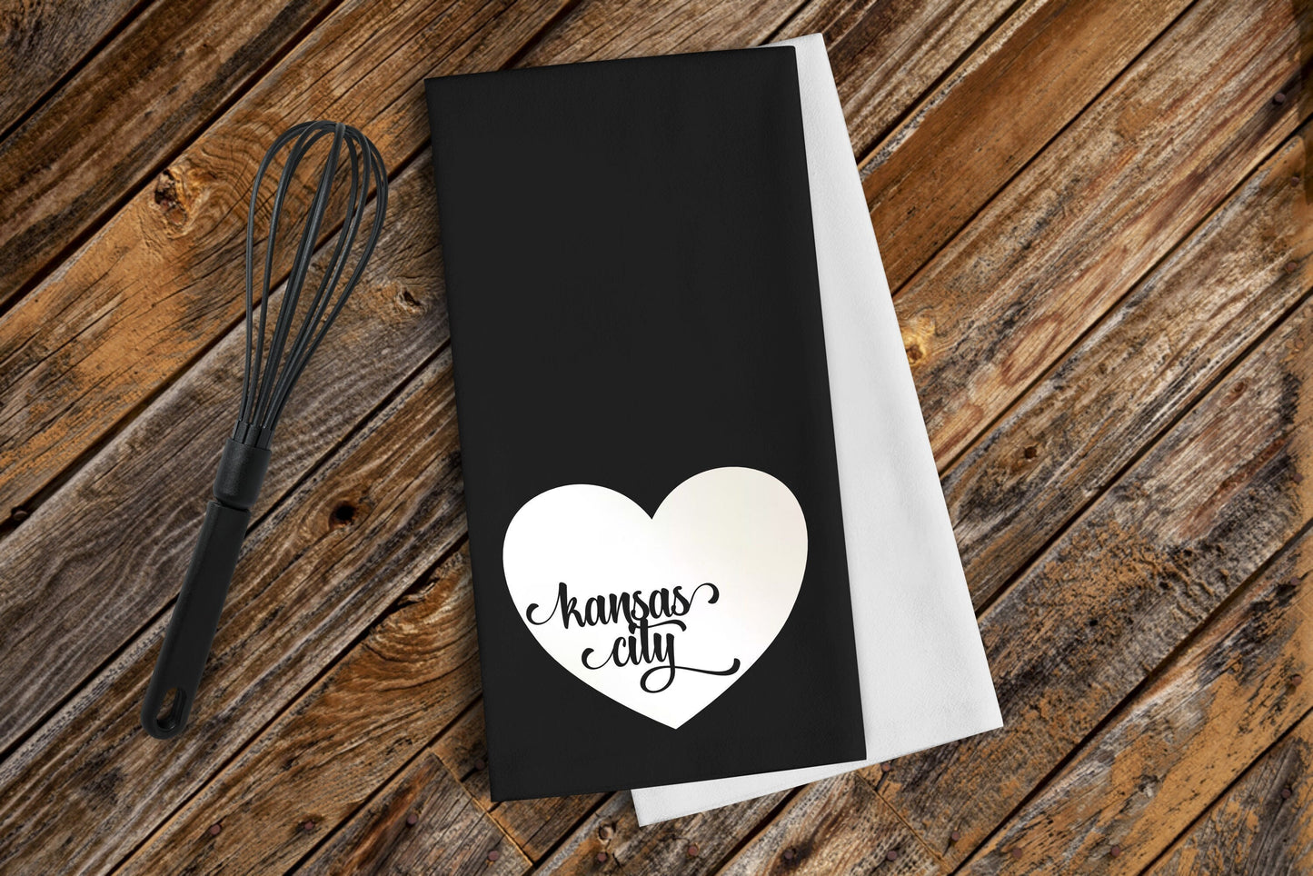 MADE IN KC! Kansas City Heart Kitchen Towel - Perfect for game day! Housewarming Gift - Football at Arrowhead - First Apartment / House