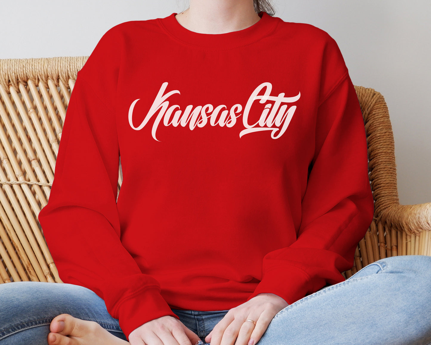 Kansas City Red T-Shirt or Sweatshirt | Pick Design Color | Made here in KC! | Perfect for Game Day! | Soft!