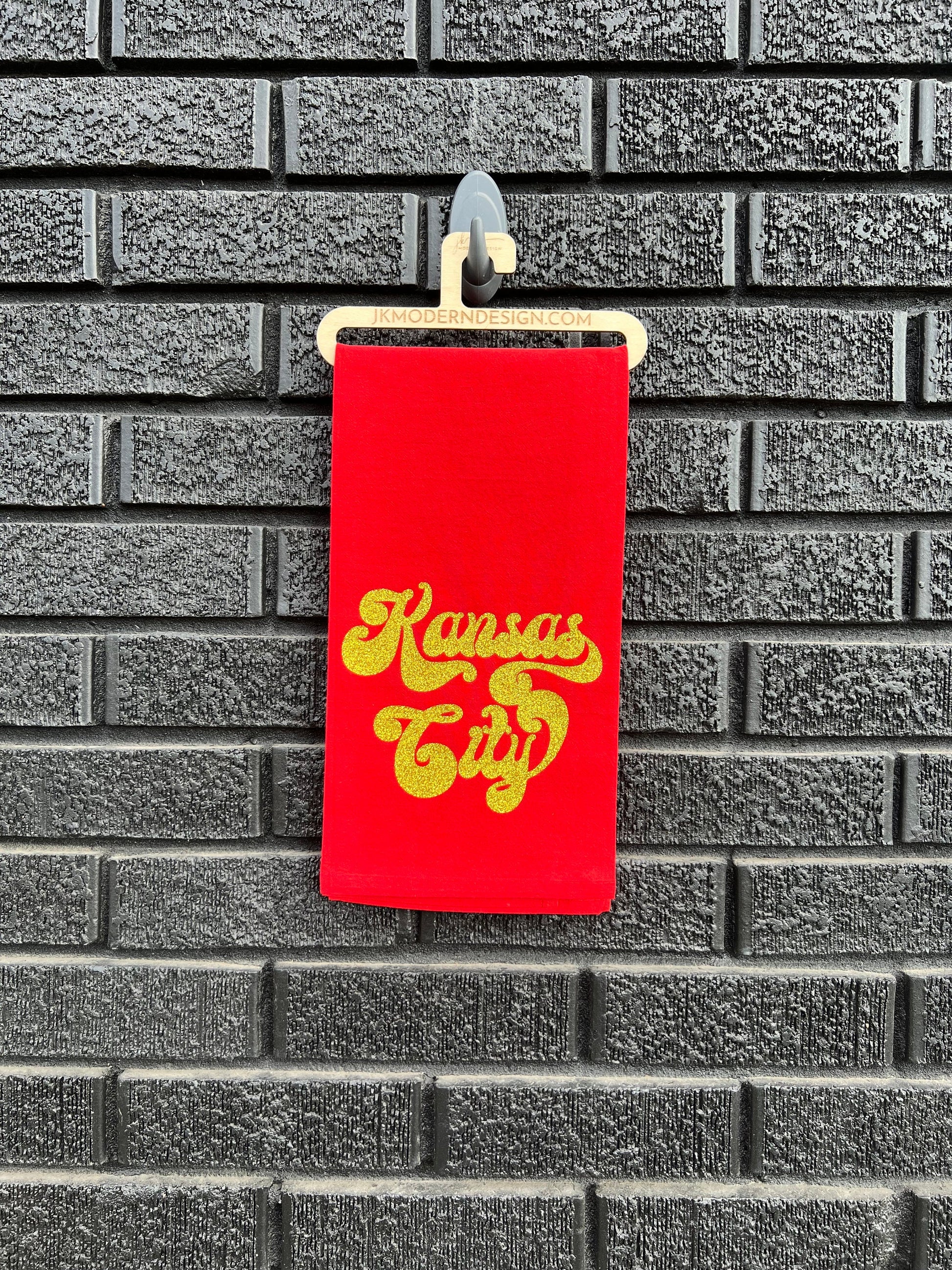 MADE IN KC Kansas City Kitchen Towel - Perfect for game day! Housewarming Gift - Football at Arrowhead - First Home / Apartment