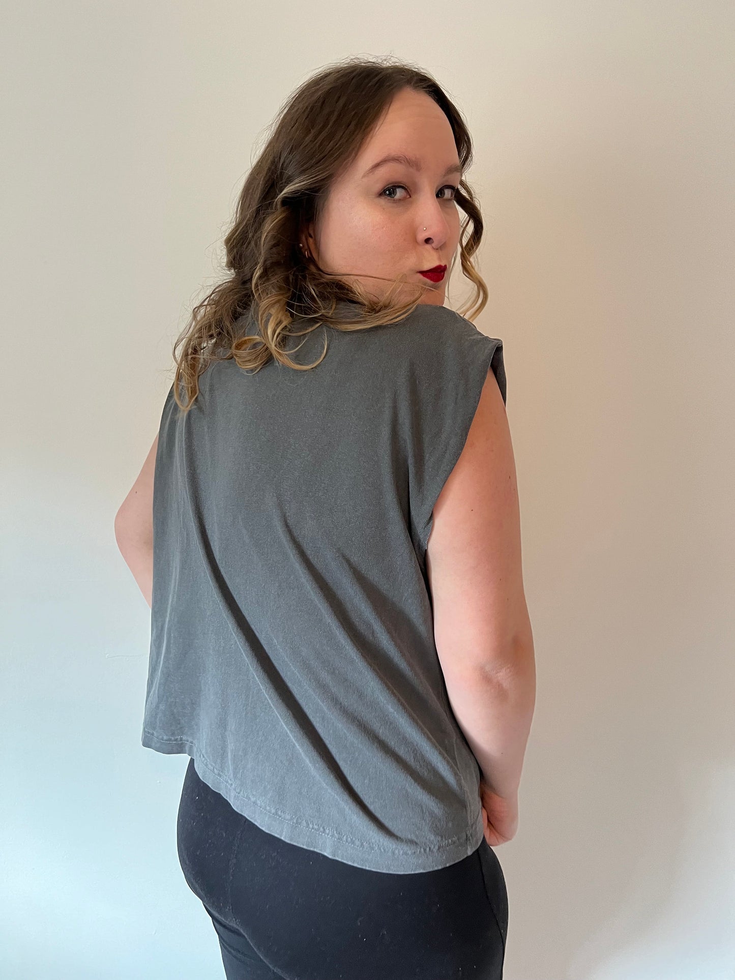 Kansas City Boxy Crop Tank | Pick Arrowhead Color | Made here in KC! | Perfect for Game Day! | Soft! | American Apparel Brand Muscle Tee