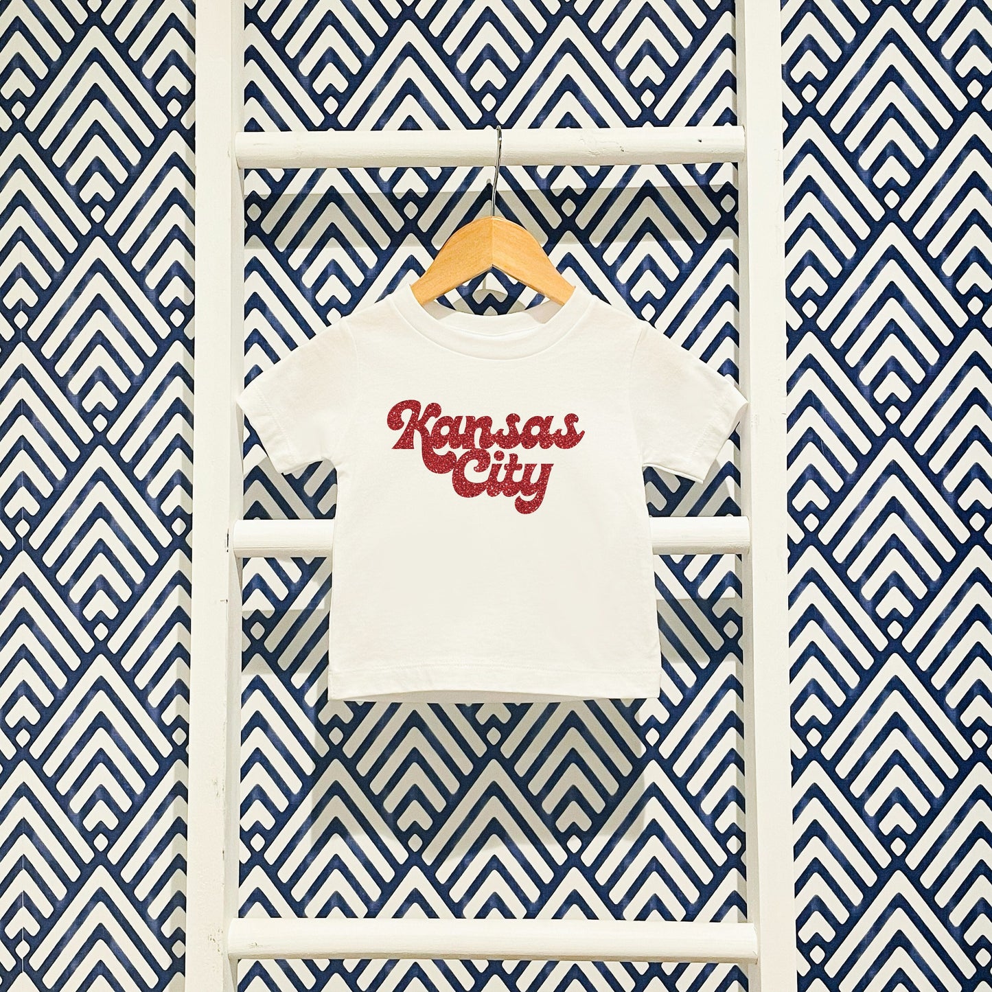MADE IN KC Toddler Infant Retro Kansas City White Long & Short Sleeve T-Shirt | Perfect for Game Day! | Super Soft!