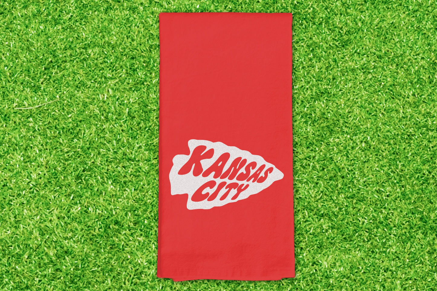 Kansas City Retro Kitchen Towel - Perfect for game day! Housewarming Gift - Football at Arrowhead - First Apartment House | MADE here in KC!