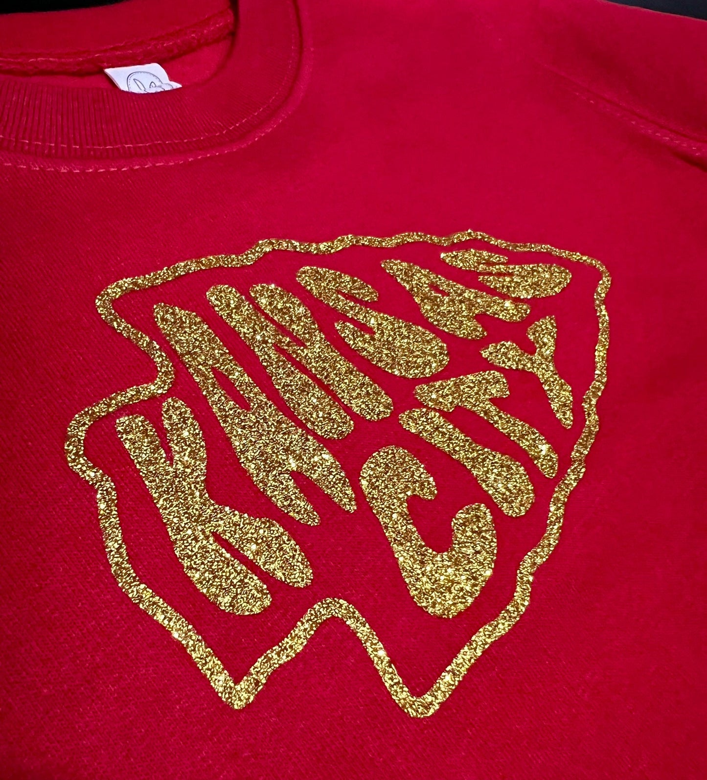 Kansas City Retro Arrowhead | Red T-Shirt or Sweatshirt | Made here in KC! | Perfect for Game Day! | Super soft! Mommy daddy & me matching |