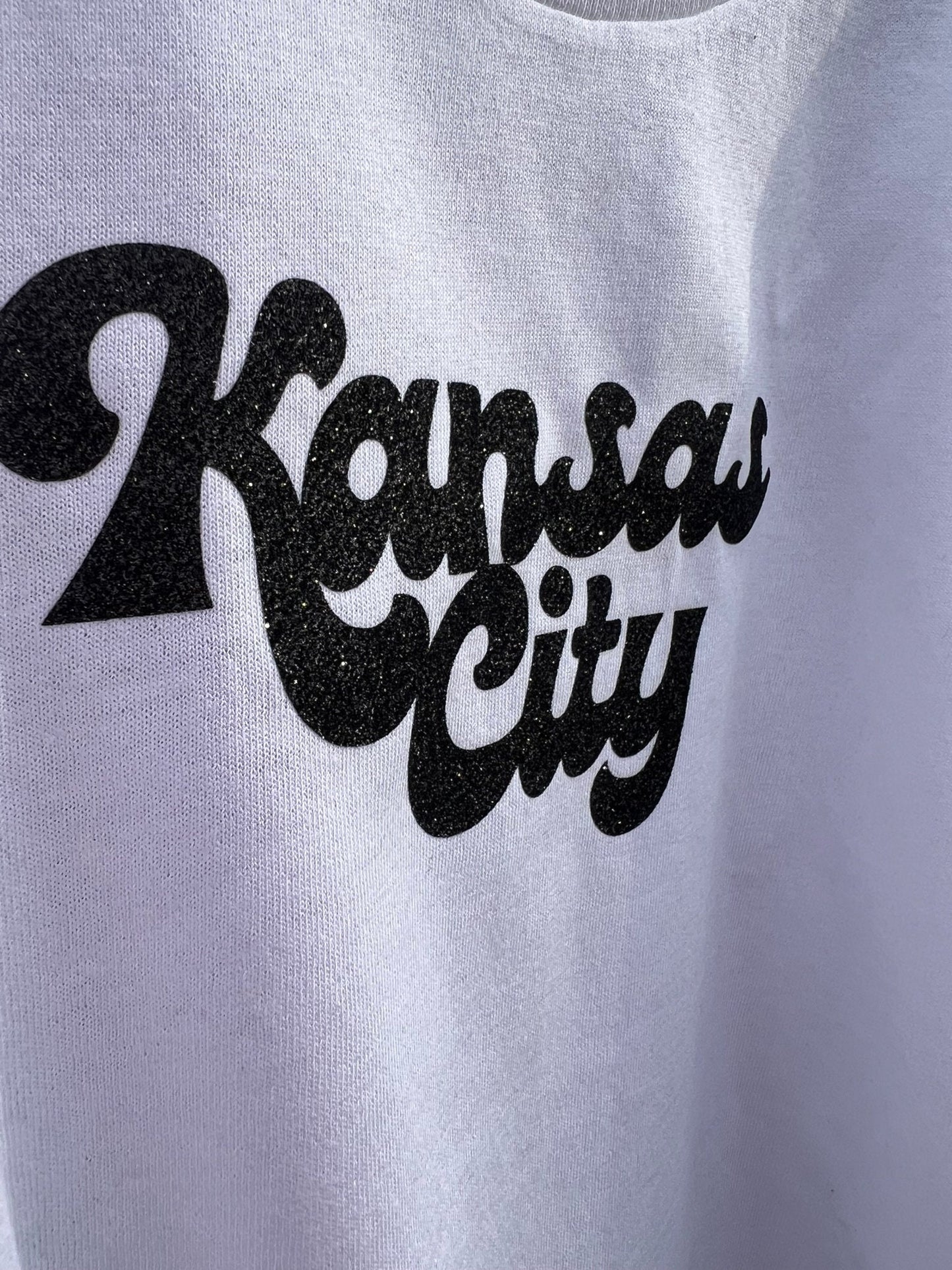 MADE IN KC Toddler Infant Retro Kansas City White Long & Short Sleeve T-Shirt | Perfect for Game Day! | Super Soft!