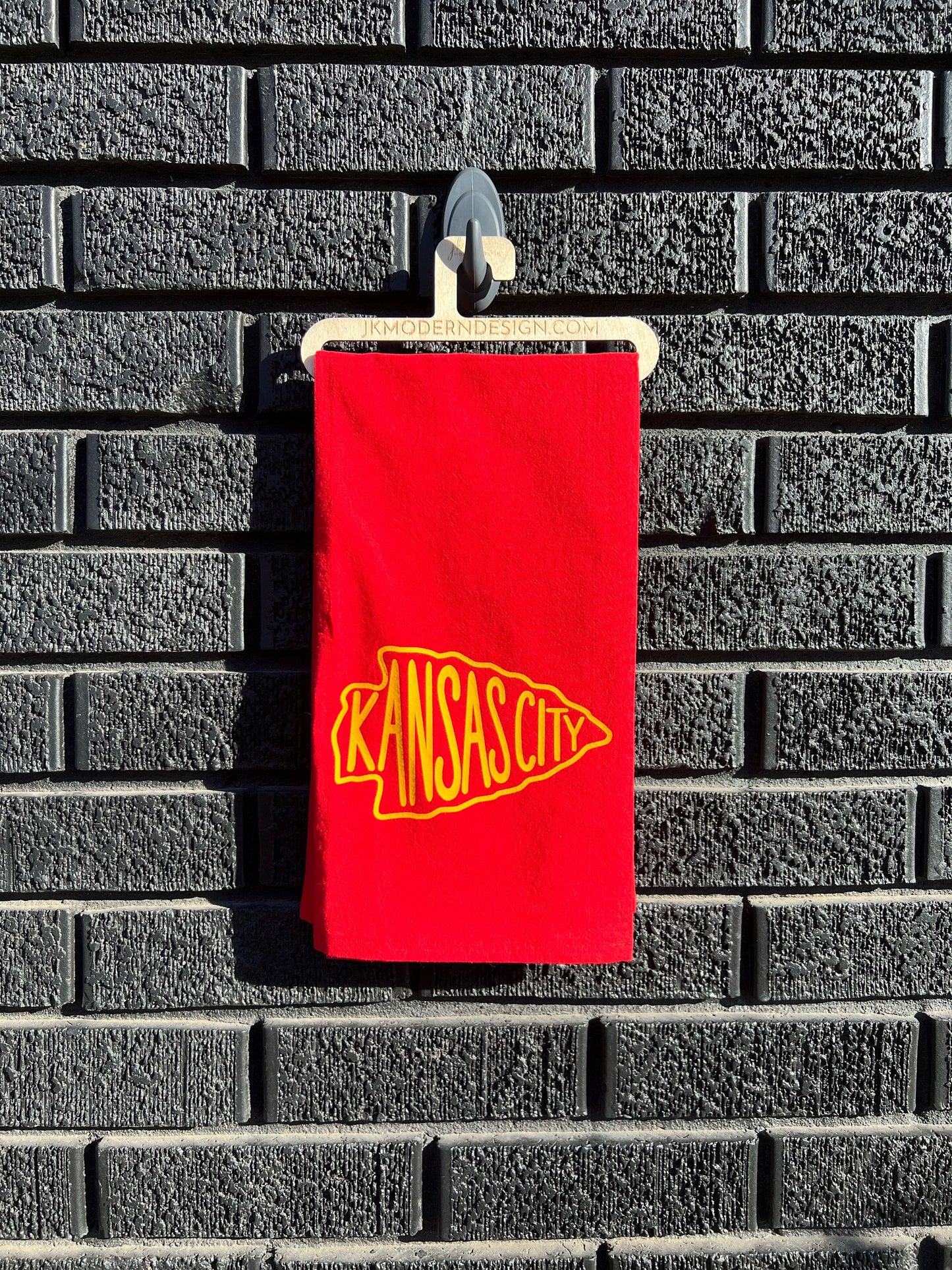 MADE IN KC! Kansas City Kitchen Towel - Perfect for game day! Housewarming Gift - Football at Arrowhead - First Apartment/House
