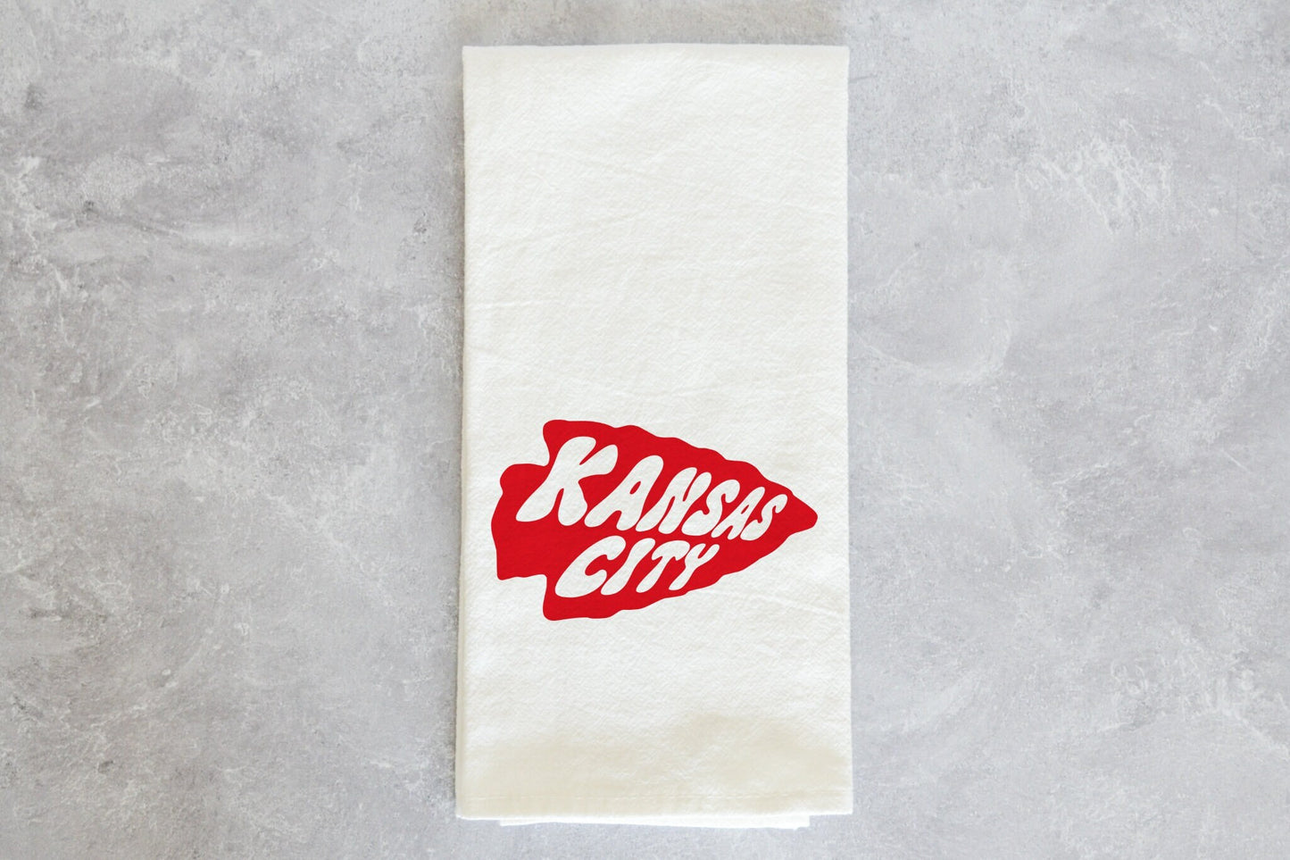 Kansas City Retro Kitchen Towel - Perfect for game day! Housewarming Gift - Football at Arrowhead - First Apartment House | MADE here in KC!