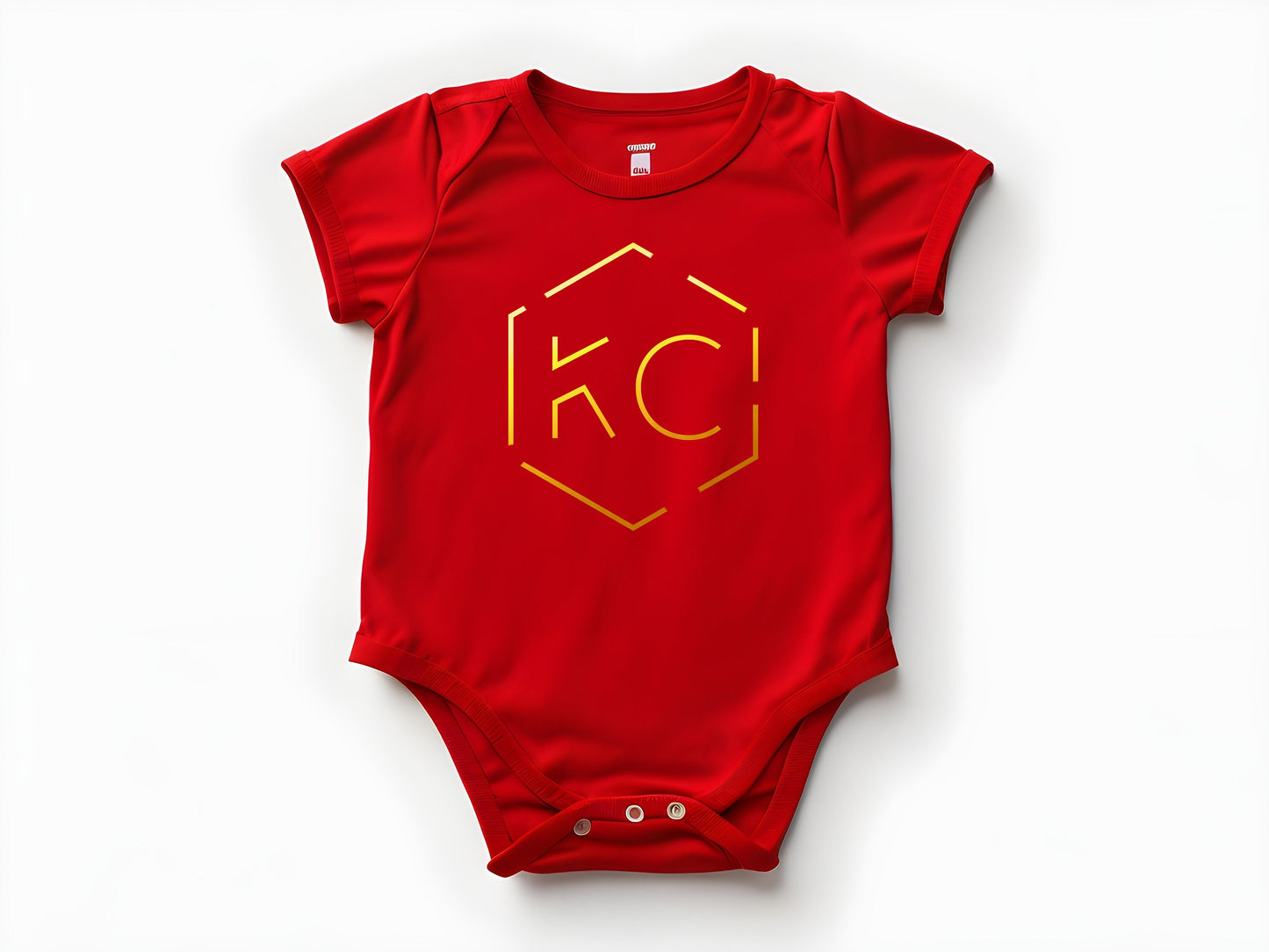 MADE IN KC Kansas City Arrowhead Gerber onesie® brand unisex 0-24 months baby shower gift bodysuit Football