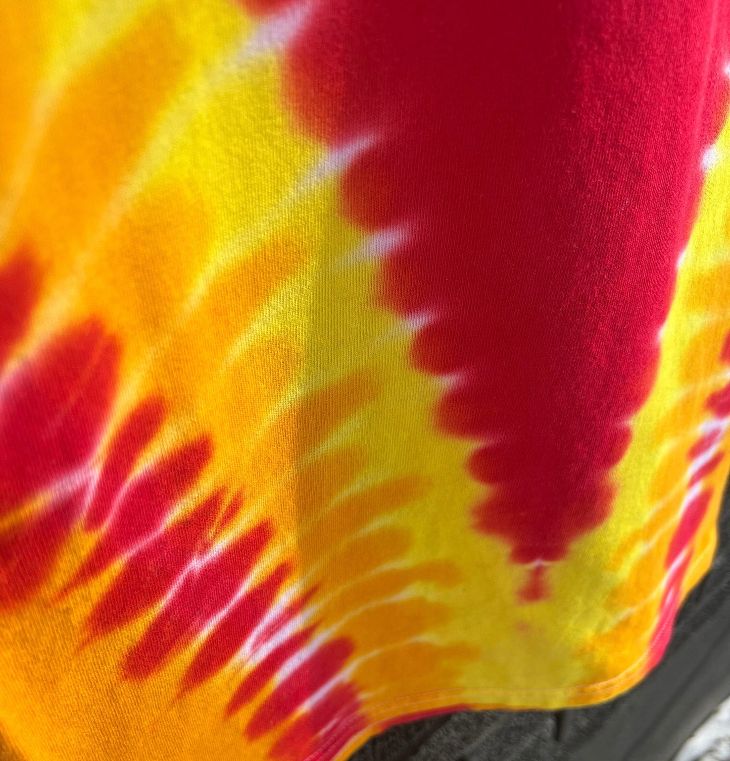 Tie Dye Kansas City Arrowhead | Red Gold White Short Sleeve T-Shirt | Perfect for Game Day! | Made in KC!