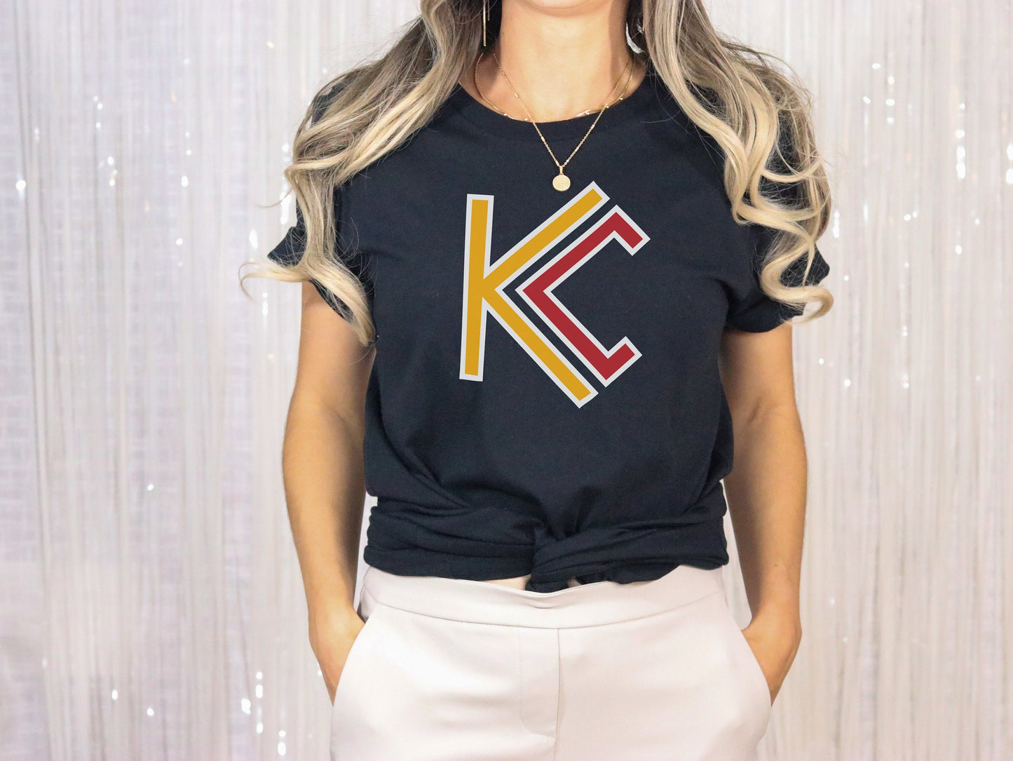 KC Modern Black T-Shirt | Made in Kansas City! | Perfect for Game Day! | Soft! | Football | Design is ™ | Unique