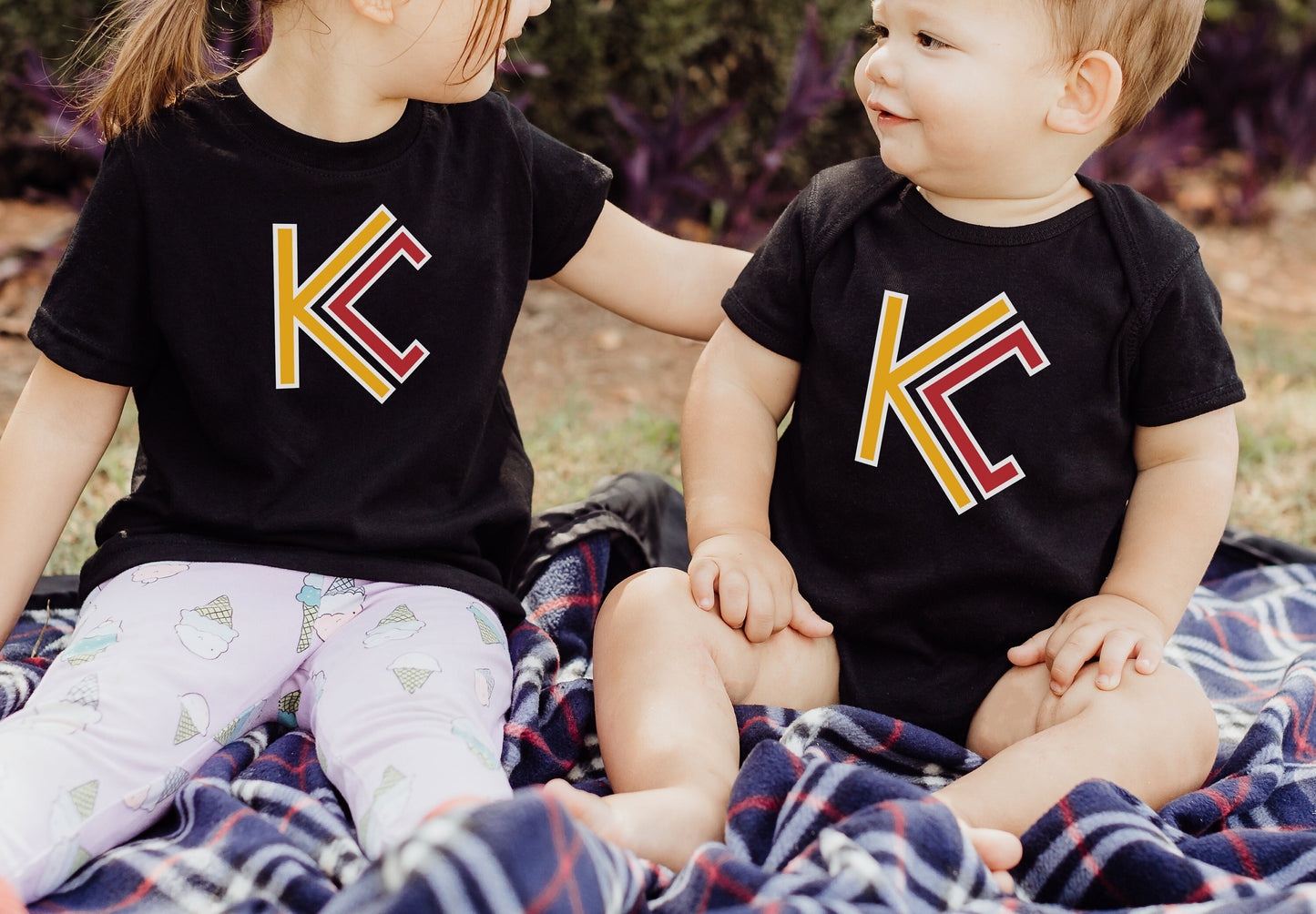 MADE IN KC Kansas City Gerber onesie® brand unisex 0-24 months baby shower gift bodysuit Football | Design is ™