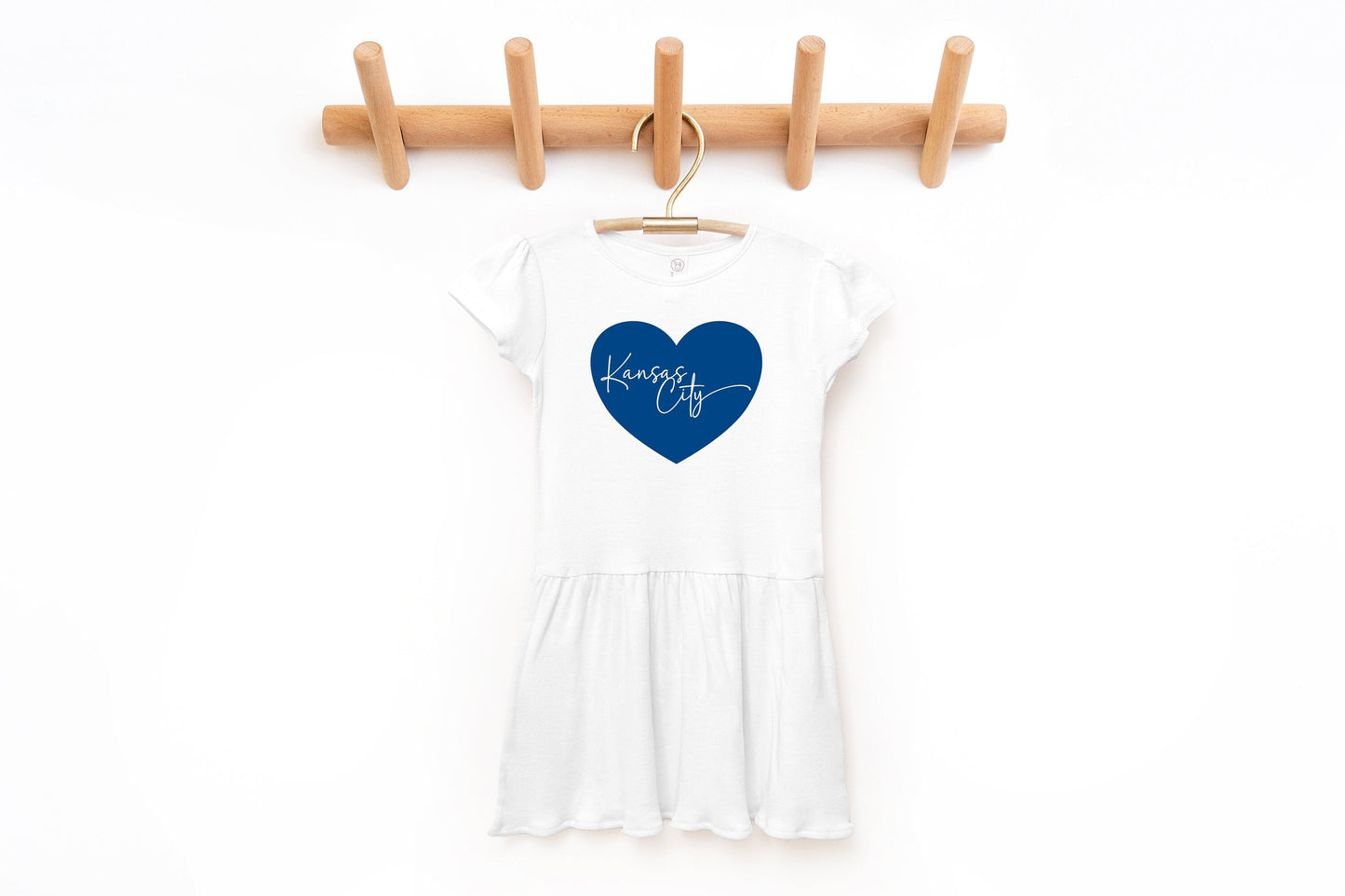 Kansas City Royalty Heart Dress | Baby Infant Toddler | Baby Shower gift | Cheerleader | KC Baseball | Made here in KC! | Loyal Royal