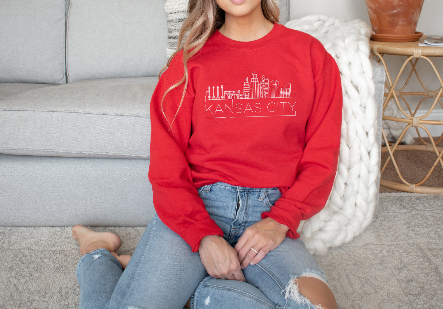 Modern Kansas City Skyline | Black T-Shirt | Made here in KC! | KC MO Pride! | Line Drawing | Soft! |