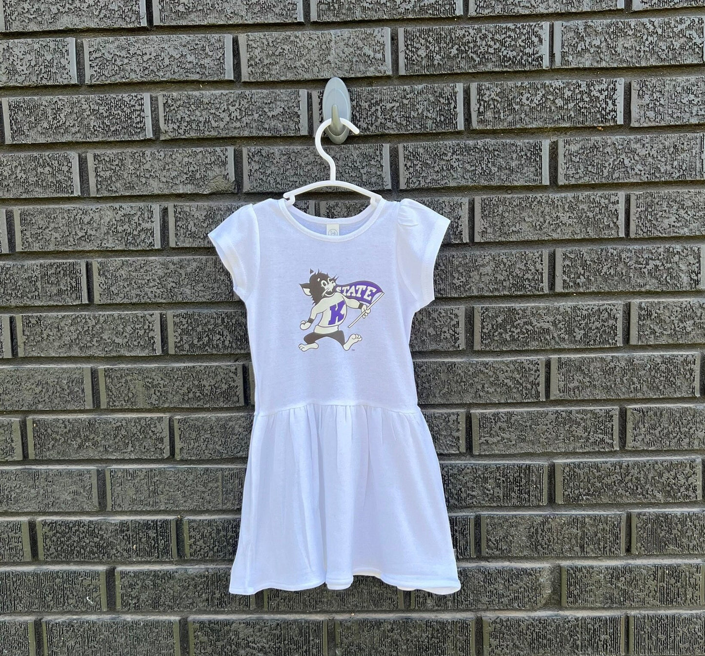 LICENSED K-State ® Dress | Toddler / Infant | Vintage Willie | KSU | Game day outfit | Baby shower gift | Kansas State Wildcats | KState