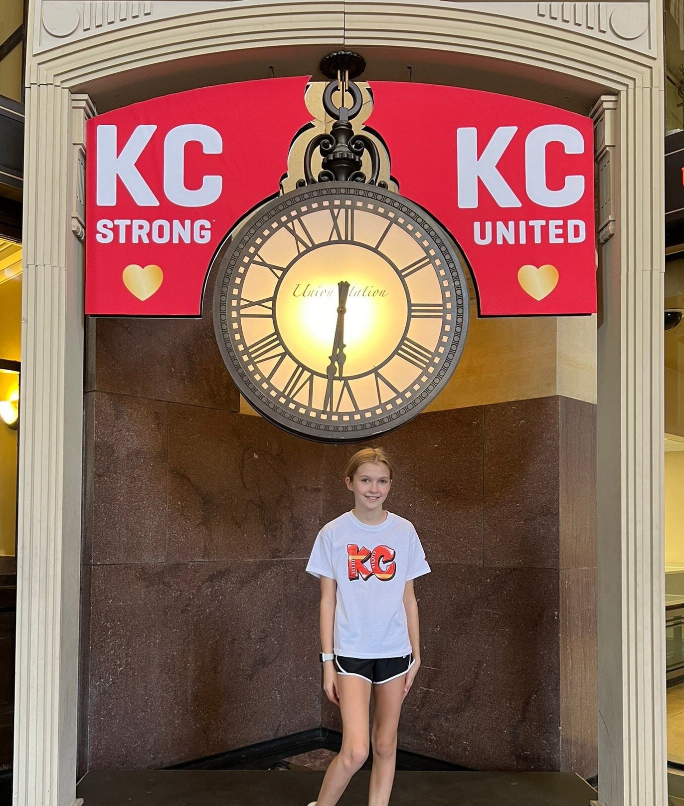 Graffiti KC | Made in Kansas City! | Toddler Kids Football at Arrowhead White Long Short Sleeve Shirt | Perfect for Game Day | Soft! | Youth