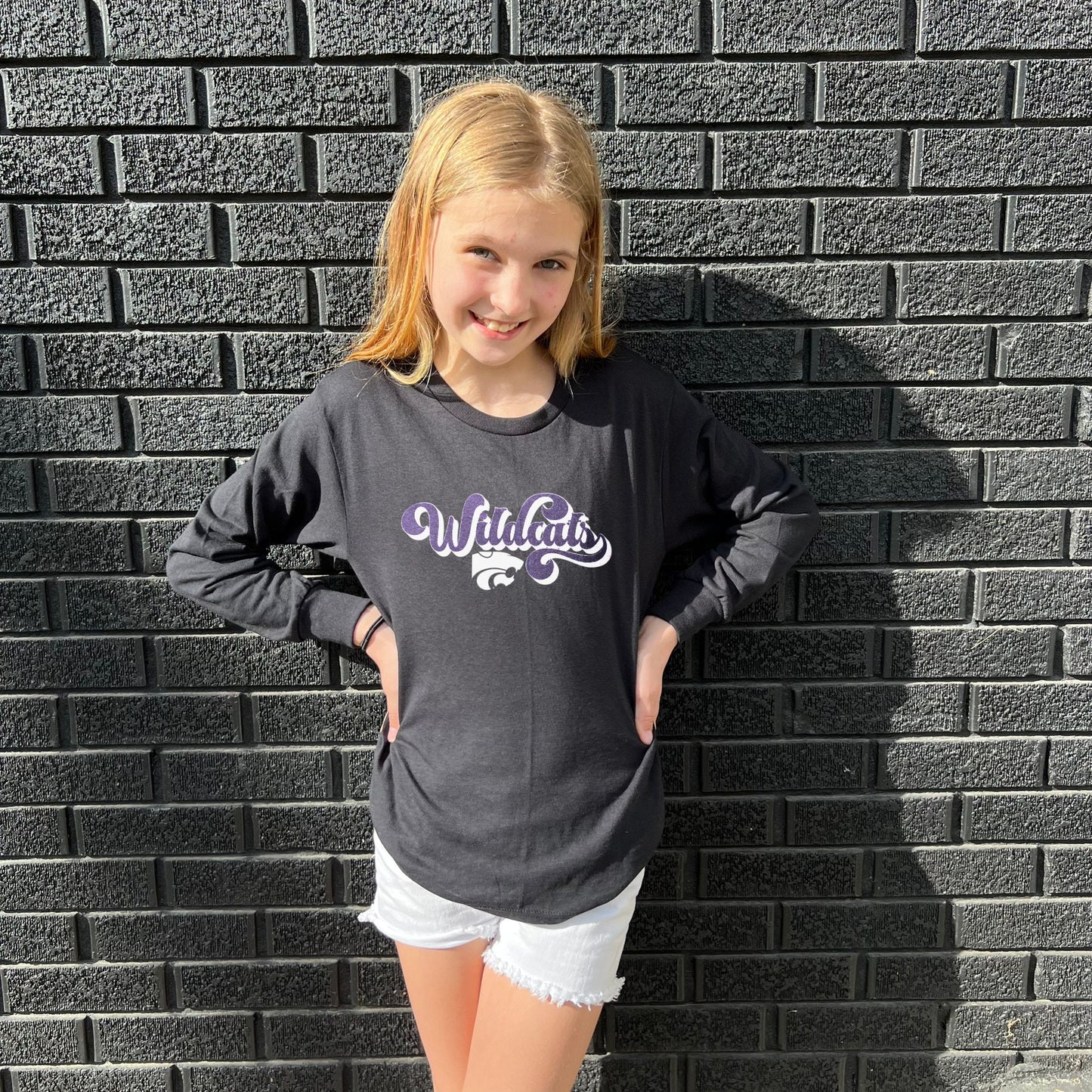 Retro LICENSED K-State ® TShirt or Sweatshirt | Soft! | KSU Wildcats | Kansas State | KState | Infant Youth & Toddler Long Sleeve Shirt