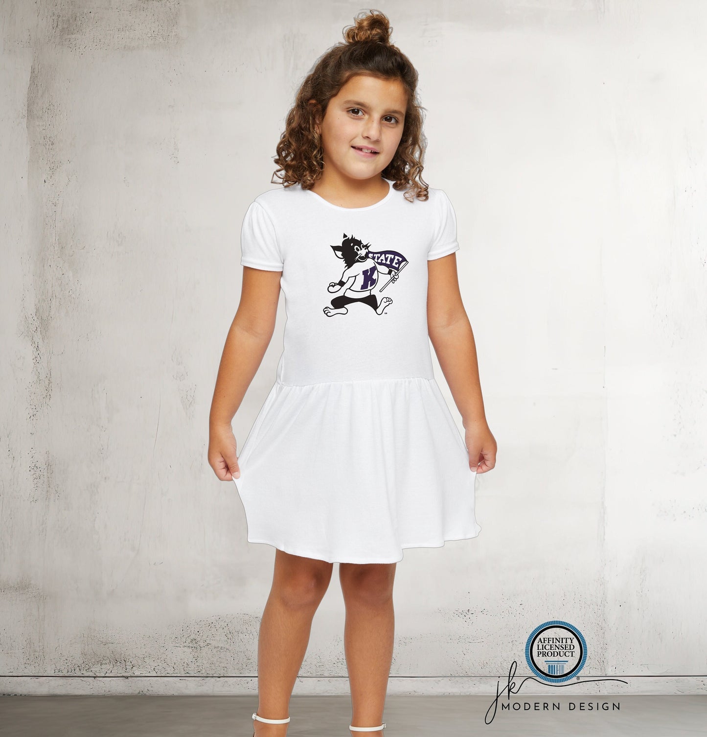 LICENSED K-State ® Dress | Toddler / Infant | Vintage Willie | KSU | Game day outfit | Baby shower gift | Kansas State Wildcats | KState