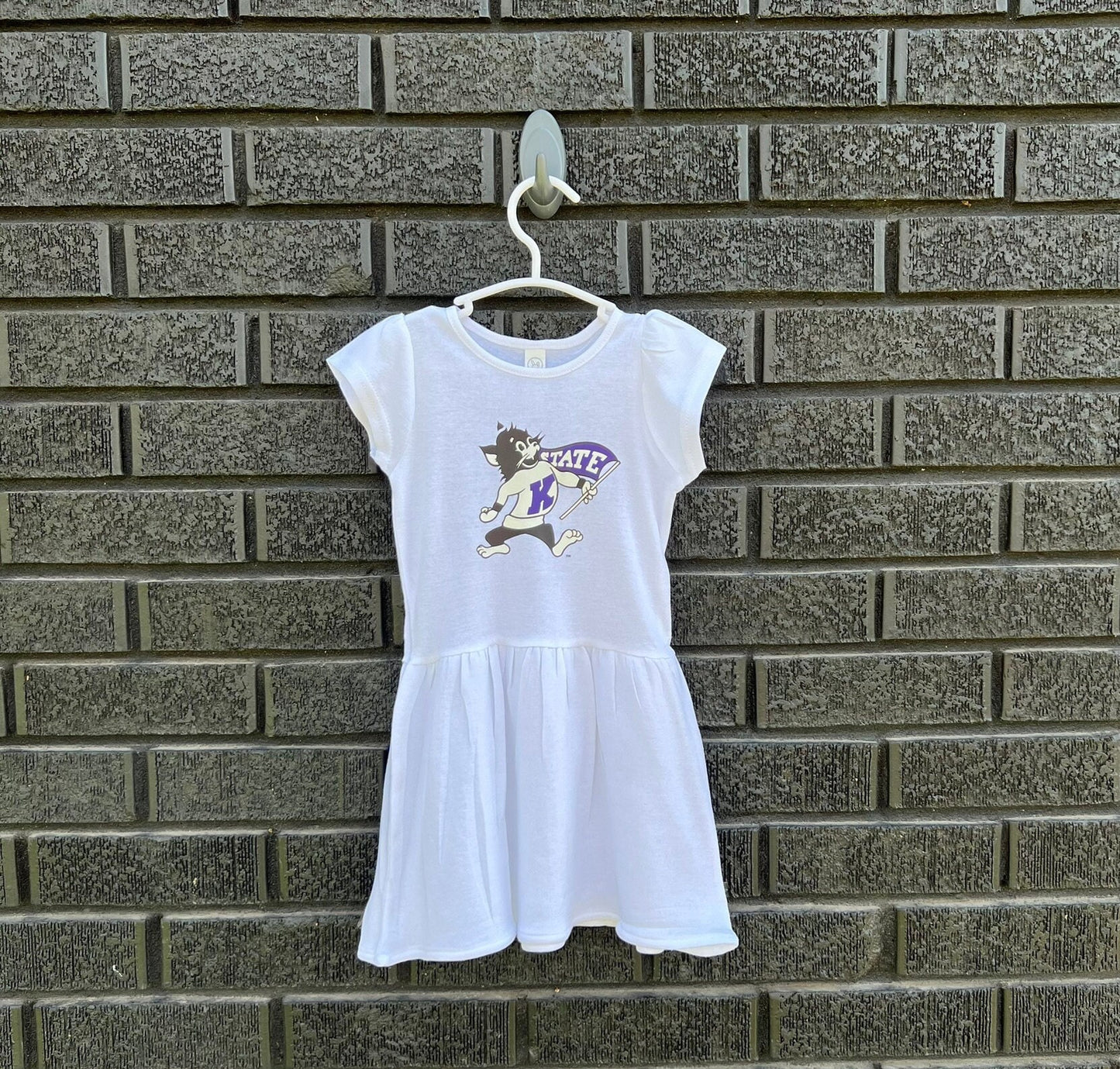 LICENSED K-State ® Dress | Toddler / Infant | Vintage Willie | KSU | Game day outfit | Baby shower gift | Kansas State Wildcats | KState