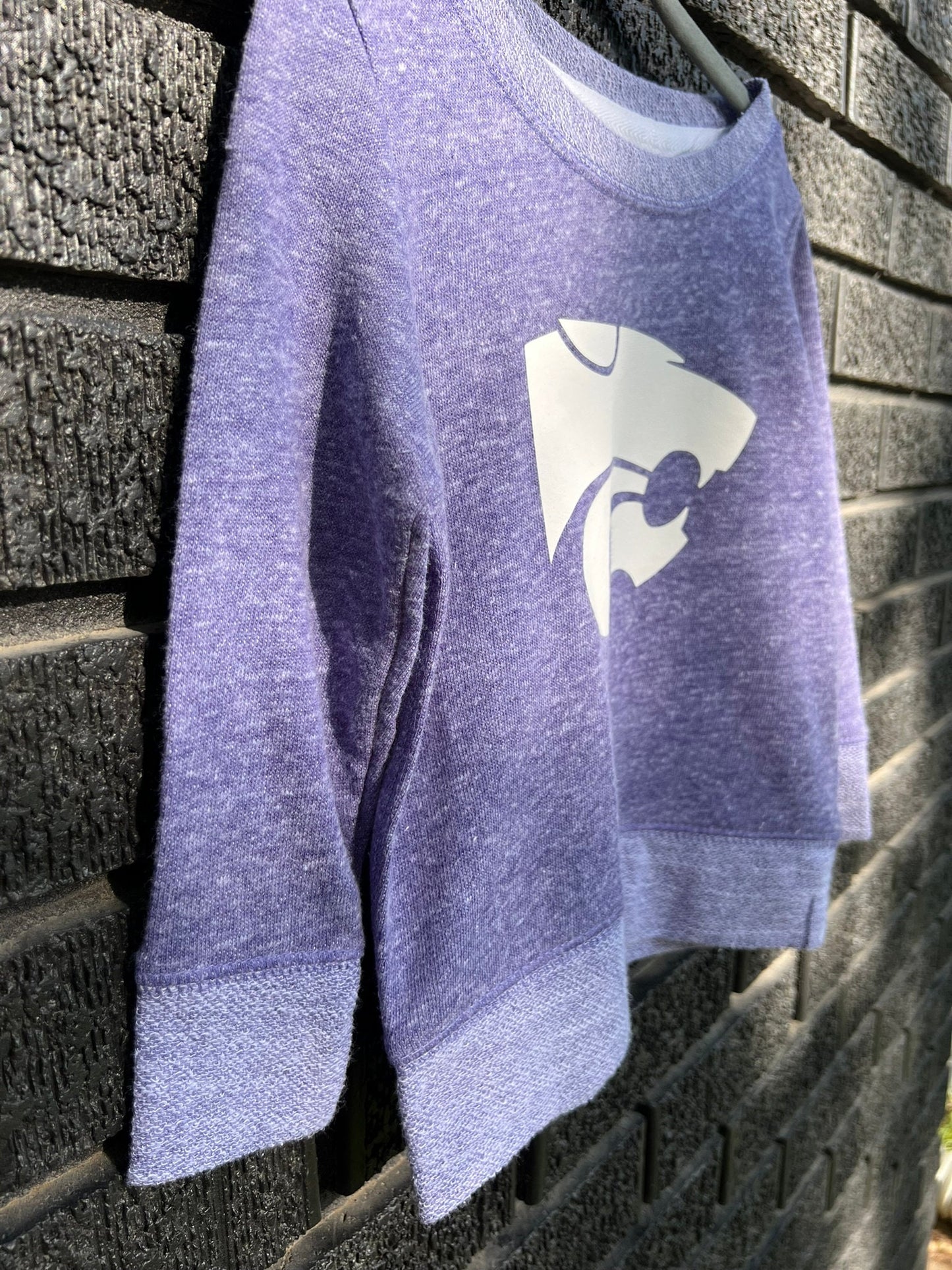 LICENSED K-State ® Terry Crew Sweatshirt | KSU | Powercat | Kansas State University Wildcats | KState | Youth & Toddler Kids