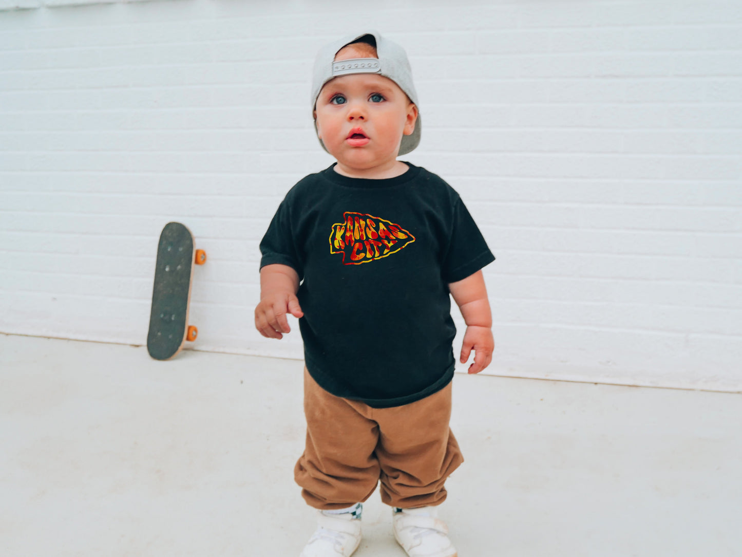 Kids Tie Dye Kansas City Arrowhead Shirt | Black Sweatshirt Long & Short Sleeve T-Shirt | Perfect for Game Day! | Super Soft!