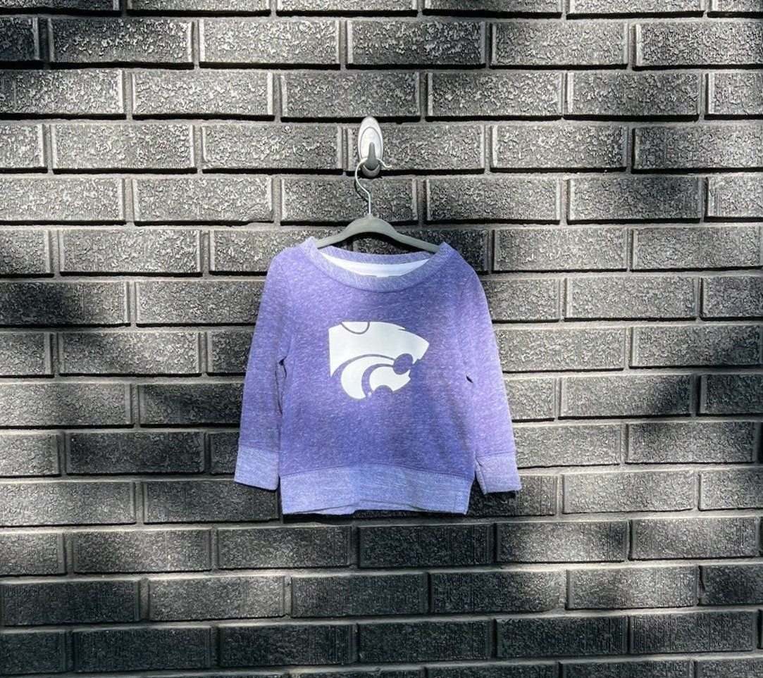 LICENSED K-State ® Terry Crew Sweatshirt | KSU | Powercat | Kansas State University Wildcats | KState | Youth & Toddler Kids