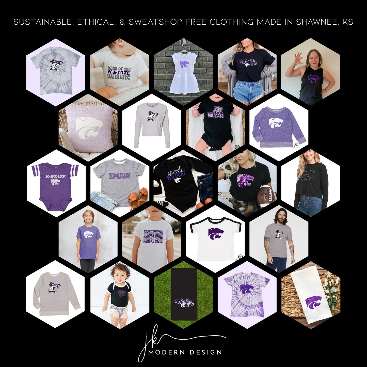 LICENSED K-State ® Baby Bodysuit | Super soft! | KSU | Game day outfit | Baby shower gift | Kansas State University Wildcats | KState