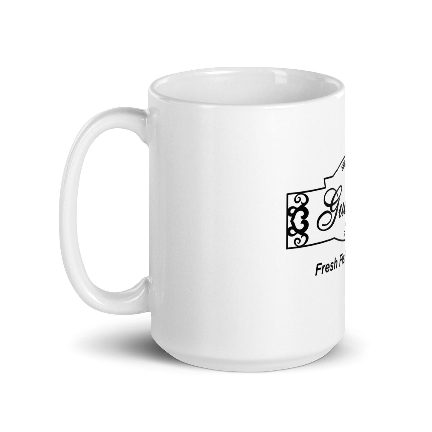 Guigino's Fresh Fish Served Daily White glossy mug Always Sunny in Philadelphia Gift