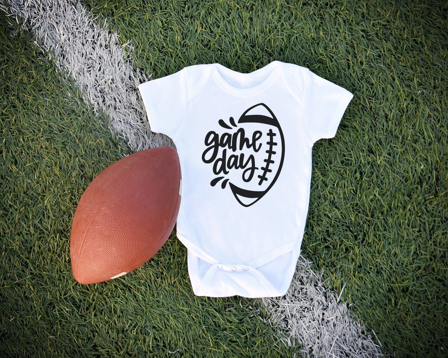 Game Day | Football | Gerber ONESIE® brand unisex 0-3, 6-9, 3-6 months baby bodysuit Super Bowl