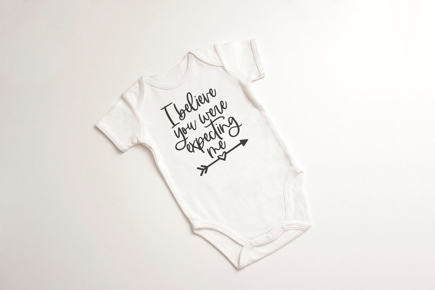 I Believe You Were Expecting Me | unisex Gerber ONESIE® brand 0-3, 6-9 & 3-6 months funny onesie baby shower hospital gift bodysuit