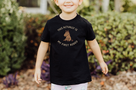 This Actually is My First Rodeo Kids Tee