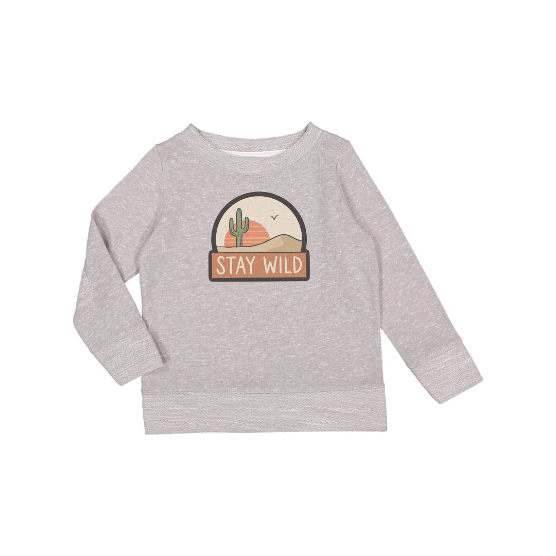 Stay Wild | Grey Melange | Tee or Terry Fleece