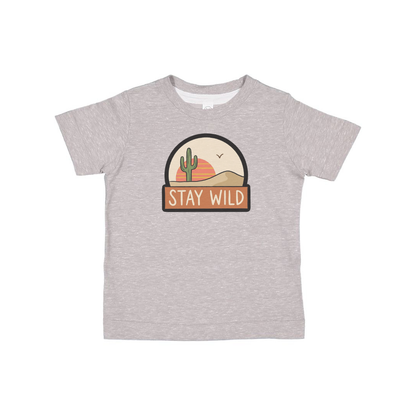 Stay Wild | Grey Melange | Tee or Terry Fleece